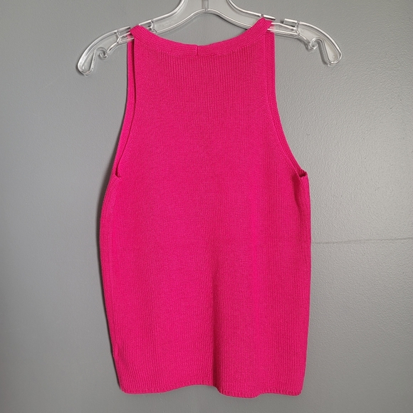 Lauren Ralph Lauren 100% Cable-Knit Sleeveless Pink Sweater. Size: SP - Picture 4 of 9